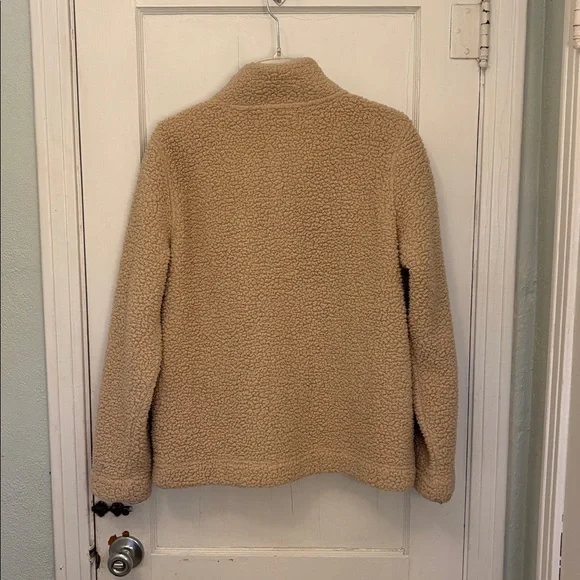 Tommy Hilfiger Beige Sherpa Fleece pull over - Picture 3 of 9